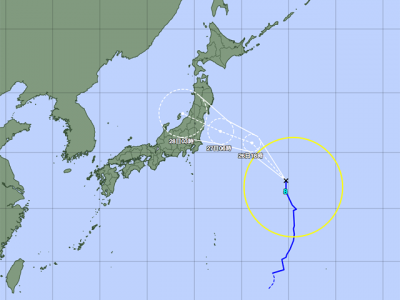 台風8号進路図（7月26日6時）
