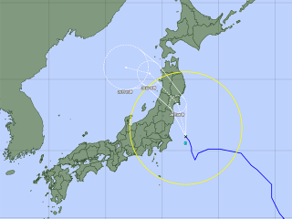 台風8号進路図（7月27日18時）
