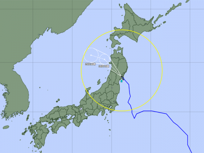 台風8号進路図（7月28日6時）
