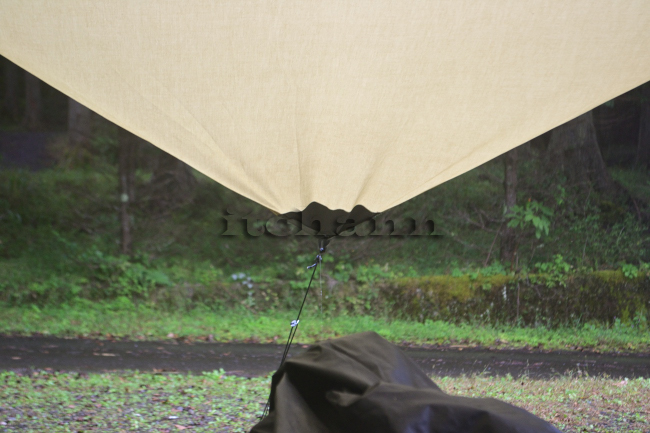 何がなんでもキャンプだし すげのレジャー　タープバッグ　ハイタイド　犬連れキャンプ　雨撤収　タトンカ　３ＴＣ　浸透　雨に強い　雨漏り