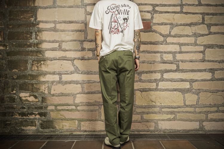 GANGSTERVILLE MOJO-S/S V-NECK T-SHIRTS THUG-CHINO PANTS