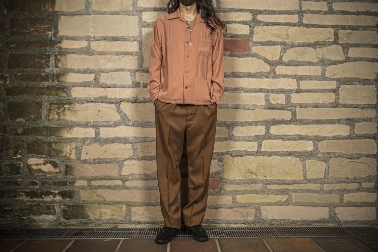 GANGSTERVILLE RIPTIDE CLUB-L/S GUAYABERA SHIRTS JUNGLE PANTHER-TROUSERS