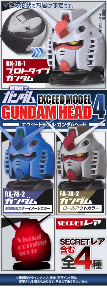 【ガチャ】 機動戦士ガンダム EXCEED MODEL GUNDAM HEAD 4