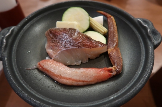 甲羅さん　ほおずき　ずわい蟹陶板ステーキ