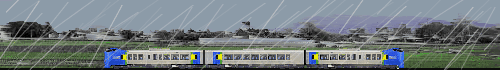 雨と電車GIFアニメーション