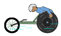 車椅子マラソンアニメ素材