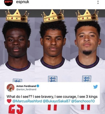 Police investigate racist abuse of three England players