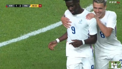 South Korea 1-[2] France Olympics - Nathanaël Mbuku goal