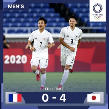 France 0-4 Japan Tokyo olympic