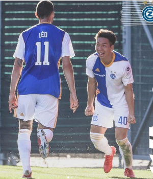 Hayao Kawabe scored his first goal for Grasshopers Zürich