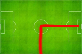 Minaminos heat map against Arsenal before scoring