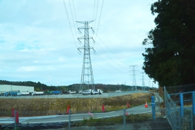 福島第一原子力発電所方面