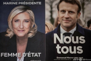 仏大統領選ポスター
