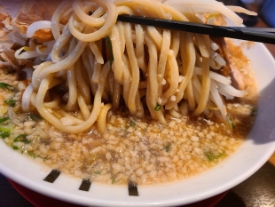 風天亀田店　背脂醤油　麺スープ
