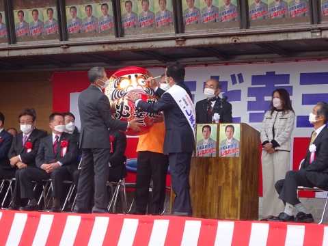 「小美玉市長選挙「島田幸三」候補の出陣式が執り行われました！」④