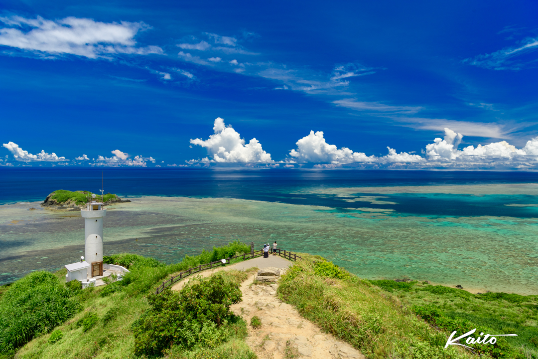 石垣島　最北端　平久保灯台からの風景