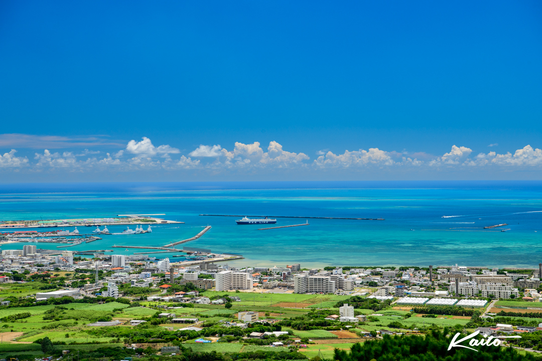石垣島の展望台からの風景